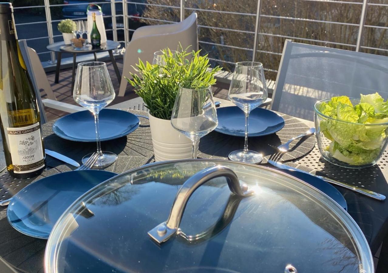 Duplex Le 12 - Appartement Avec Terrasse Dans Le Vignoble - 5 Mn Du Centre De Colmar 韦托尔塞姆 外观 照片